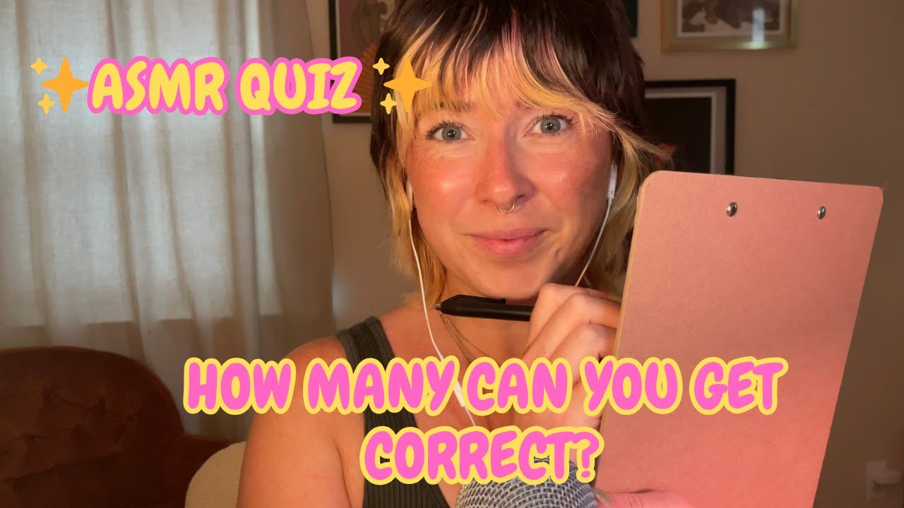 ASMR Testing Your General Knowledge | Whisper and Tracing