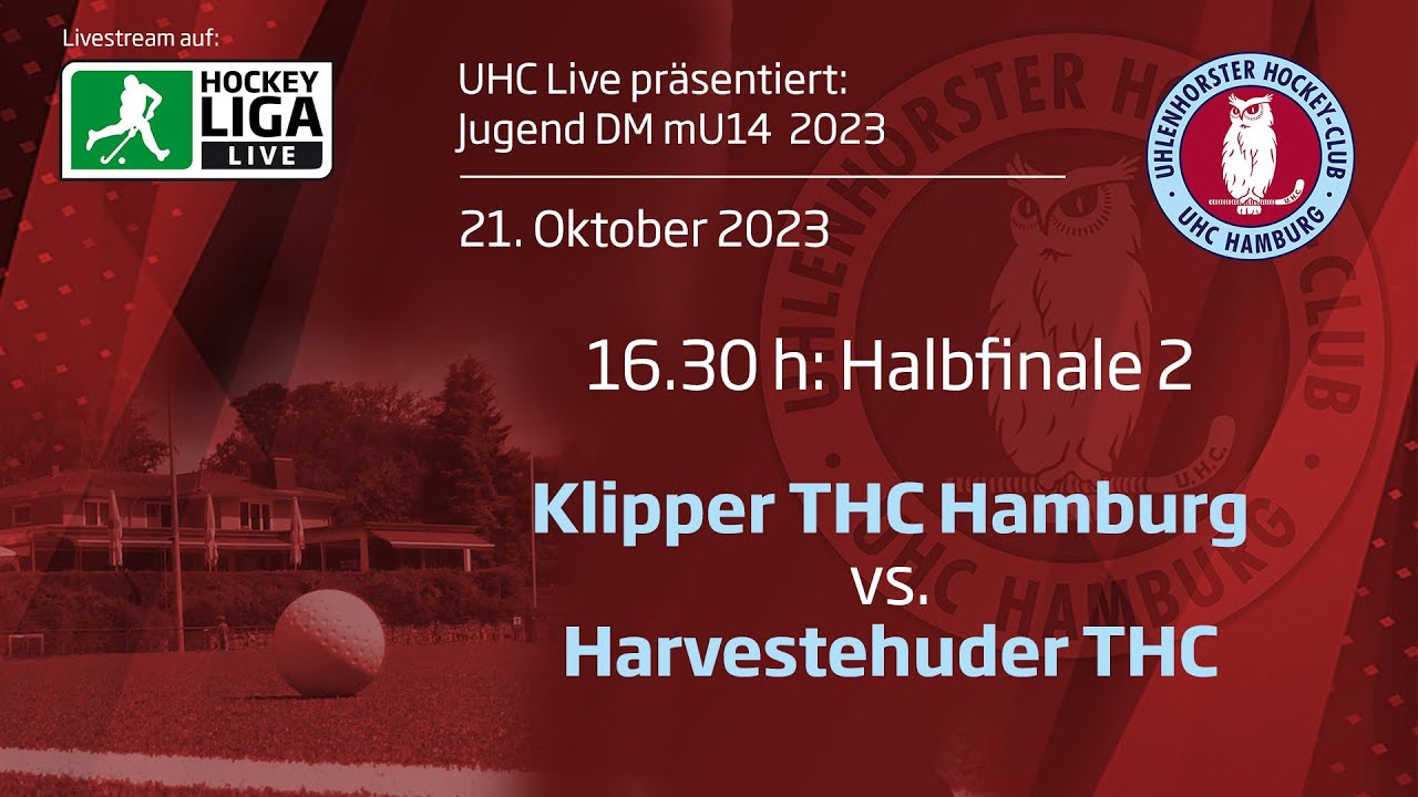 UHC Live - KTHC vs. HTHC - 2. Halbfinale mU14 - Jugend DM Feld 2023 - 21.10.2023 - 16.30 h