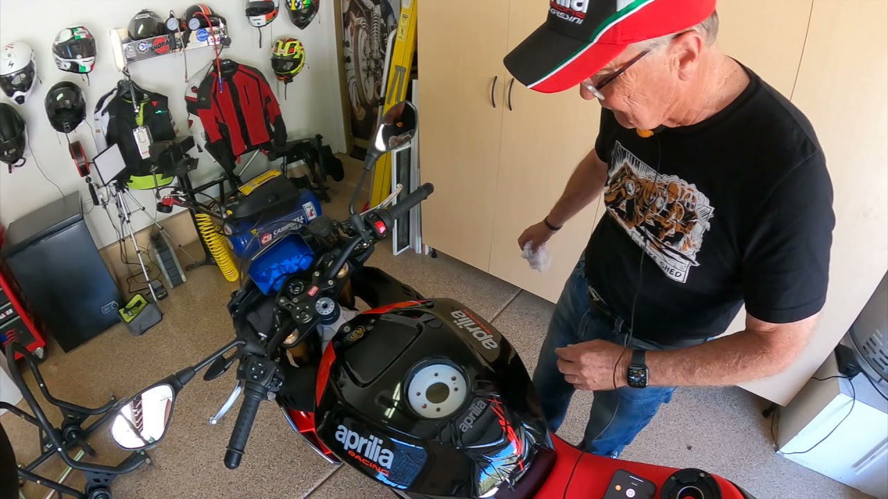 TWM Gas Cap Installation on 2021 Aprilia Tuono Factory   HD 1080p