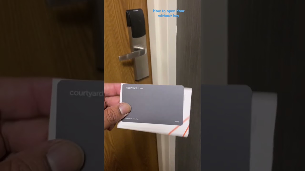 How to open a hotel door with a key card #courtyard
