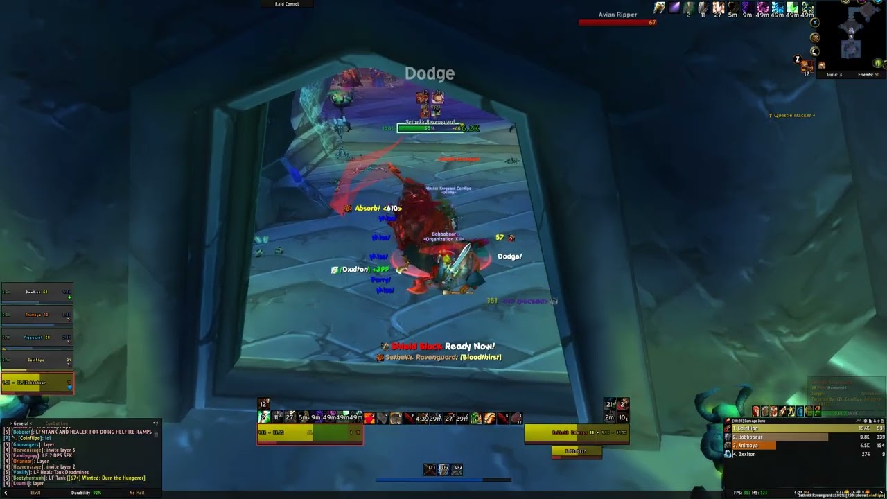 TBC Classic Anniversary Prot Warrior Tank Sethek Halls Dungeon