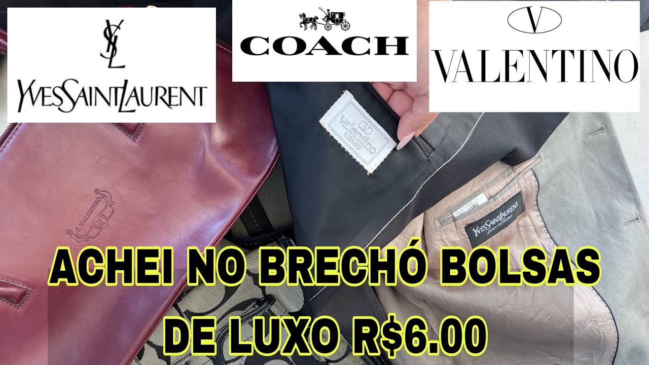GARIMPOS EM BRECHÓ | Encontrei Valentino, YSL, COACH