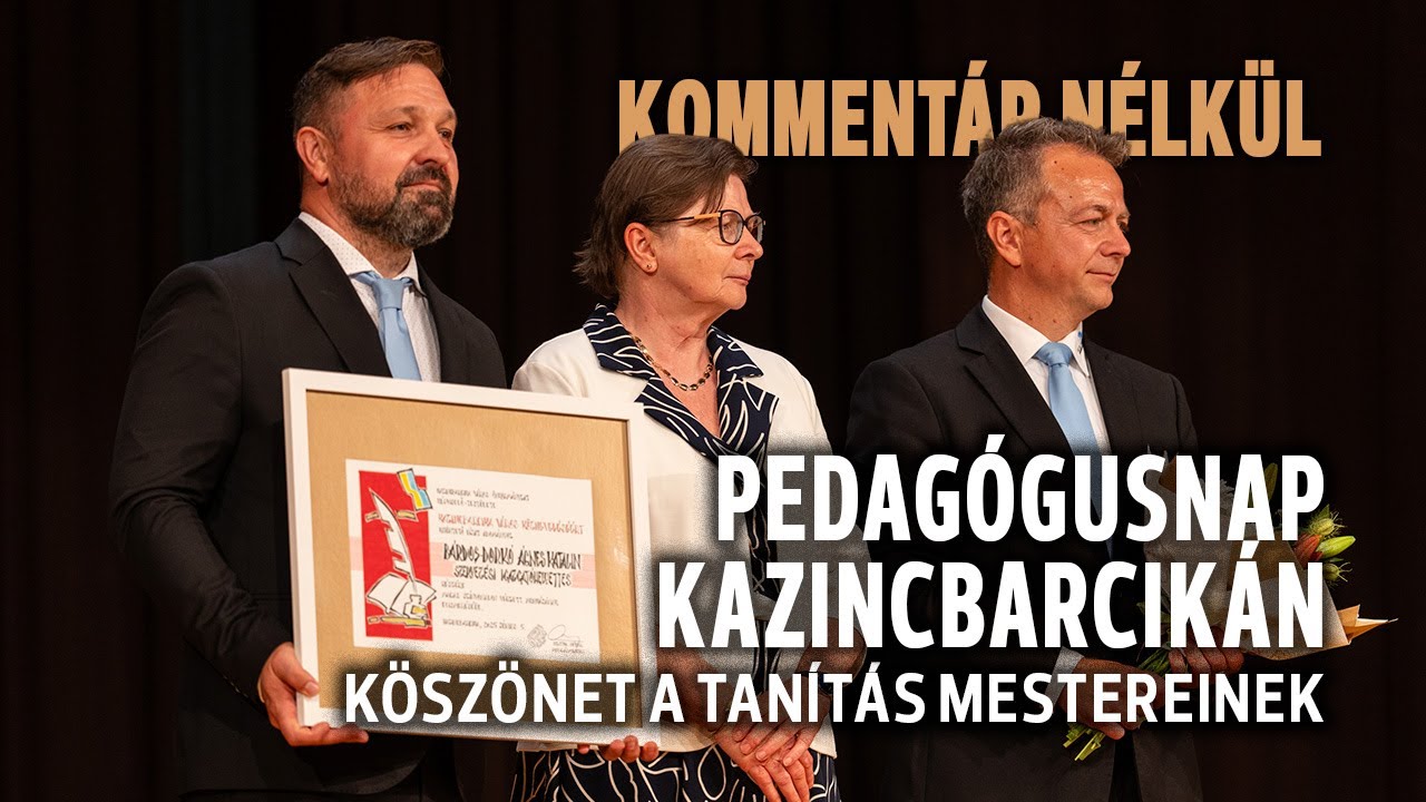 Pedagógusnapi ünnepség Kazincbarcikán
