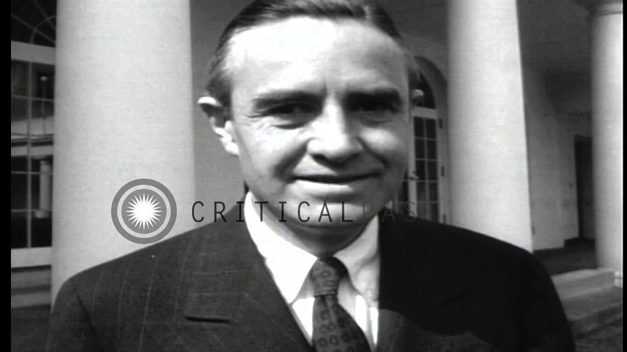 US President Harry S. Truman with Averell Harriman, US Ambassador to the Soviet U...HD Stock Footage