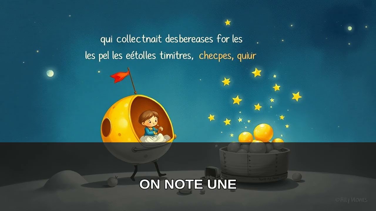 Apprendre le français : La comète qui collectionnait des berceuses pour le