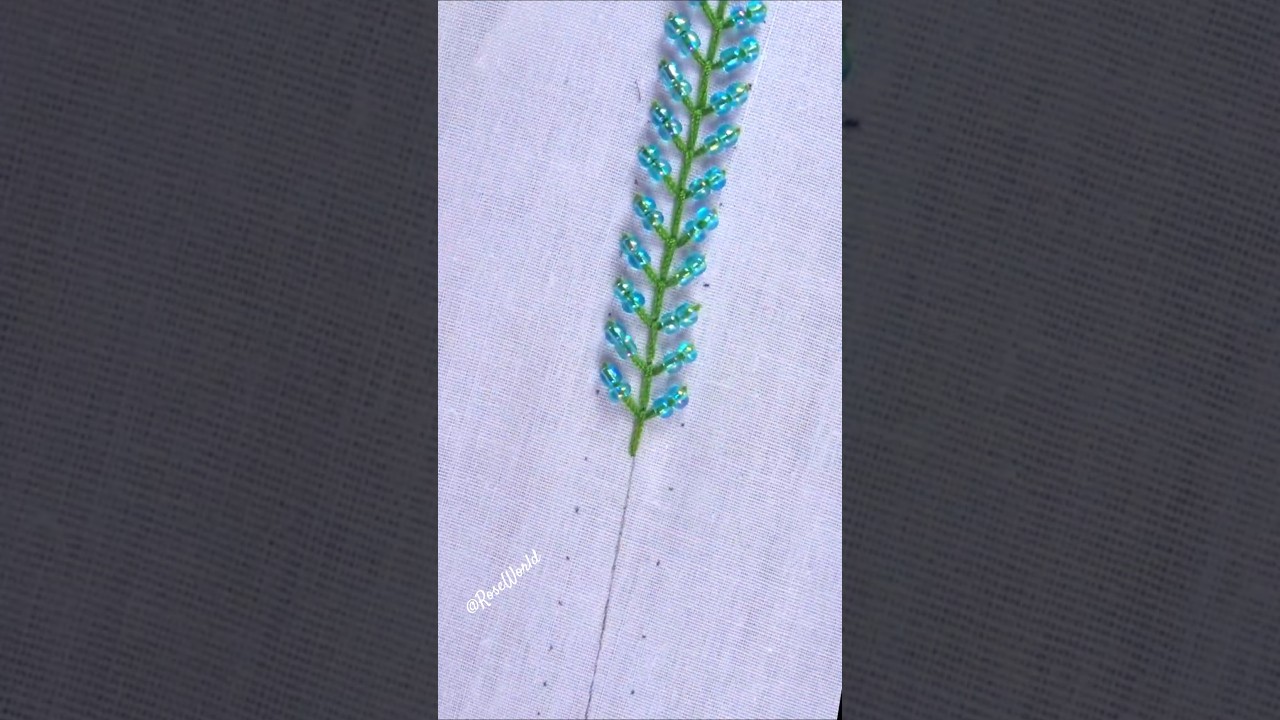 Most trending hand embroidery beads work😍 #handbroidery #embroidery #handembroidery