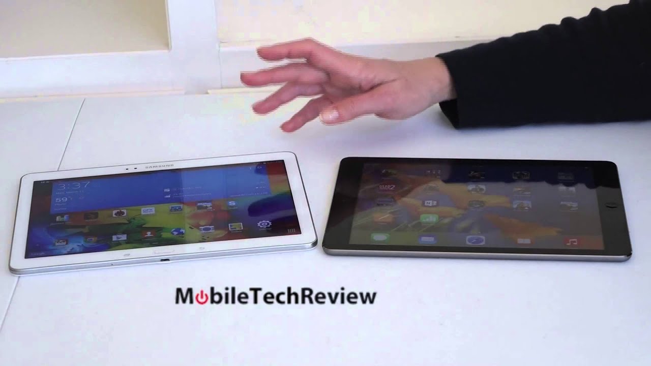 Samsung Galaxy Tab Pro 10.1 and Apple iPad Air Comparison Smackdown