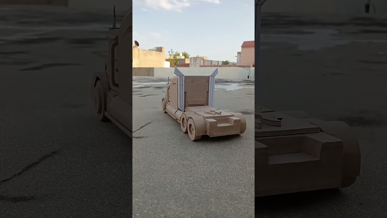 cardboard optimus prime #cardboard #youtubeshots #shorts