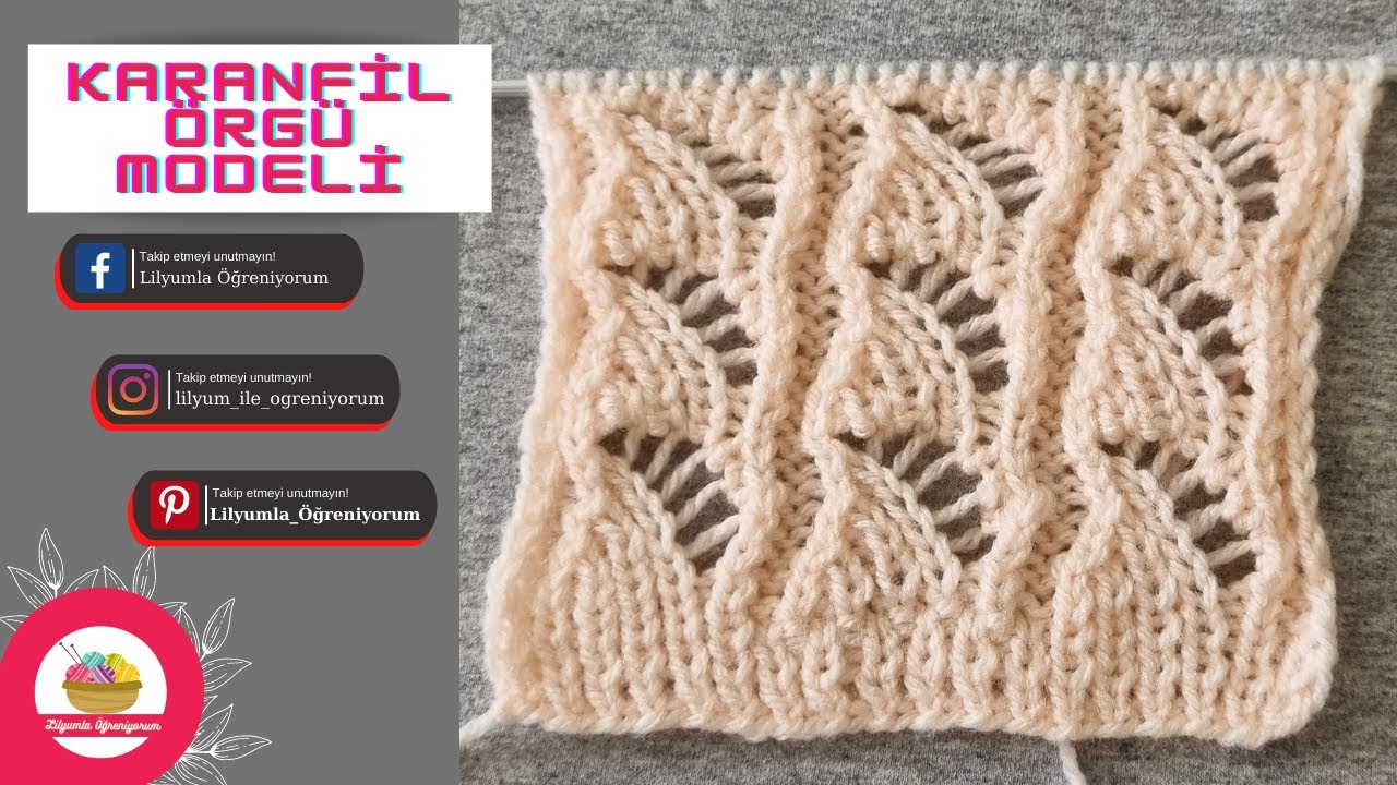 Karanfil Örgü Modeli #kolayörgü