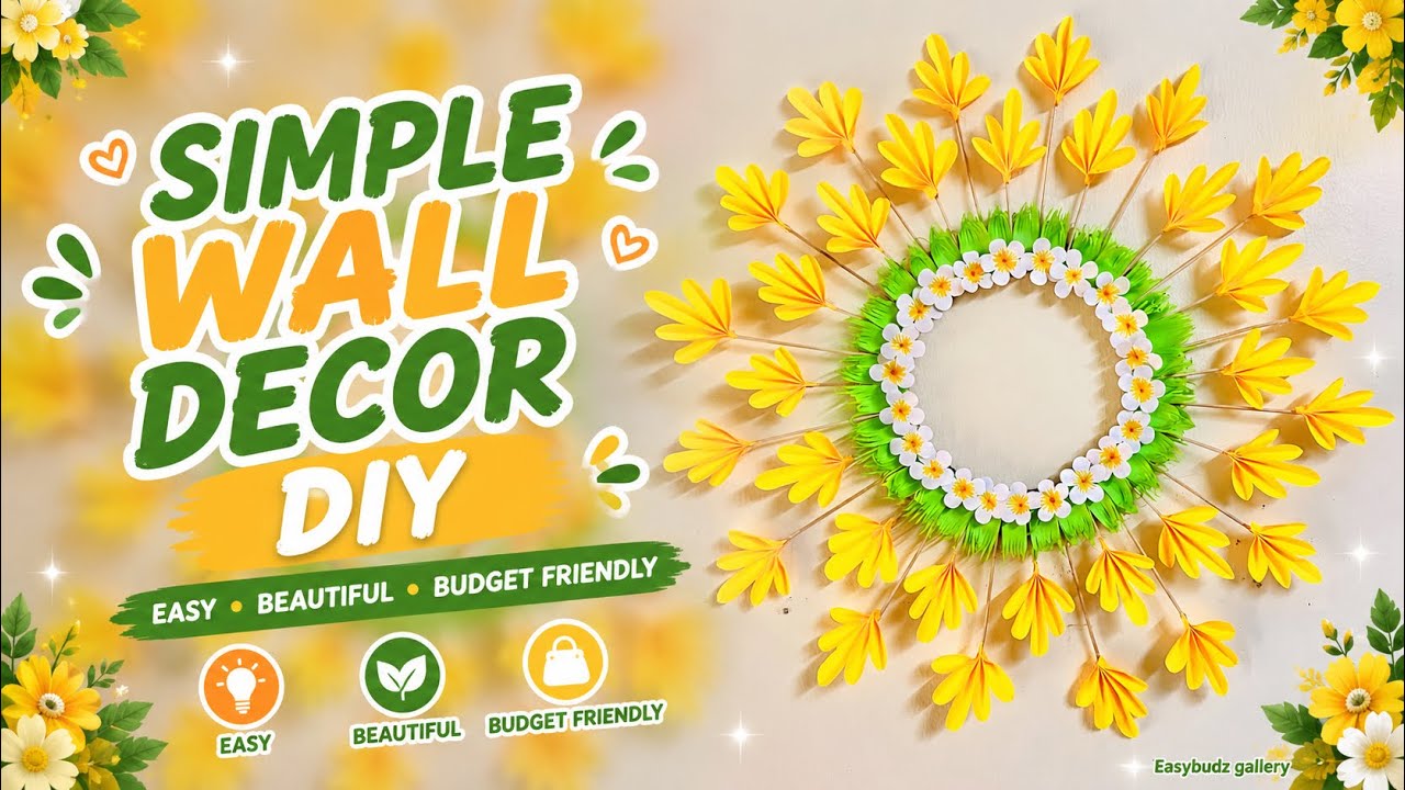 Beautiful wall decor | DIY simple wall art | easy craft #diy #origami #papercraft #simpleart #craft