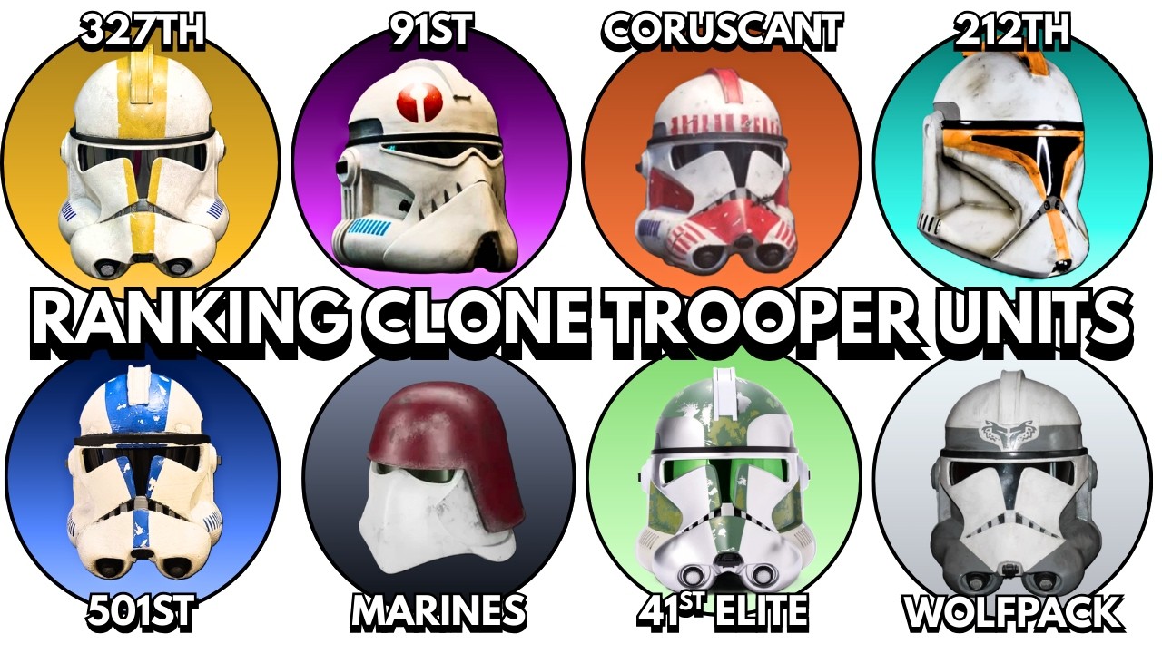 Ranking Every Clone Trooper Unit from Worst to Best!