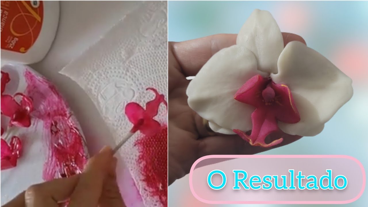 Orquídea de Biscuit, como faço? Veja! #orquídeaphalaenopsis #arteembiscuit #atelieludantas
