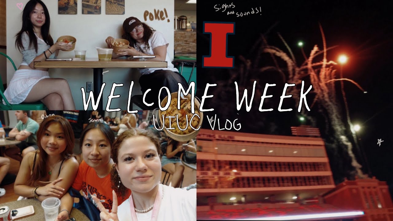 Welcome week UIUC vlog! 2024