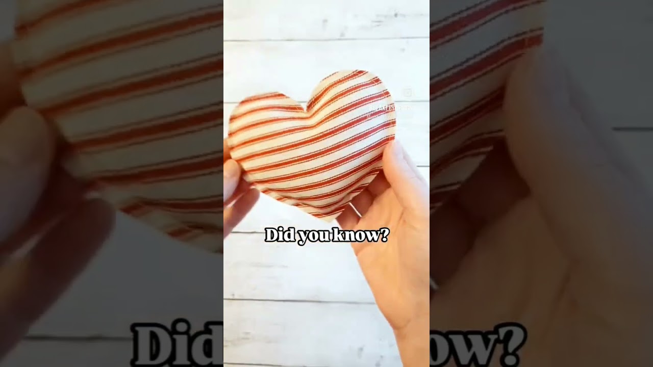 Easy Sewing Tutorial, Fabric Hearts, Valentines Sewing  #sewingtutorial #sewinglove #valentinesday