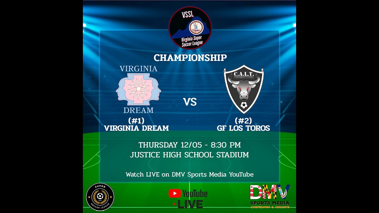 *VSSL PLAYOFF FINALS LIVE* (#1) Virginia Dream vs (#2) GF Los Toros  *VSSL FALL '24*