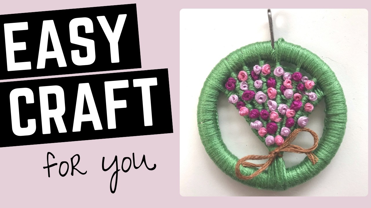 How to Make a Dorset button with flowers