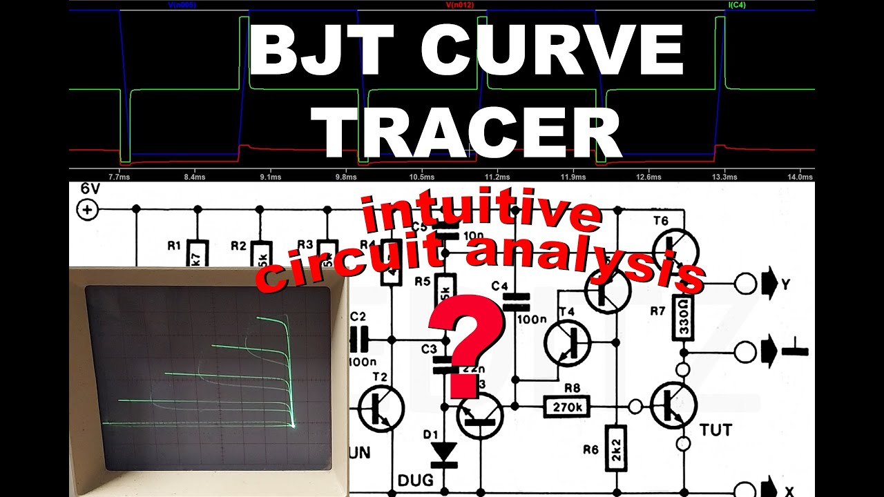 Discrete BJT Curve Tracer:  an intuitive analog circuit analysis