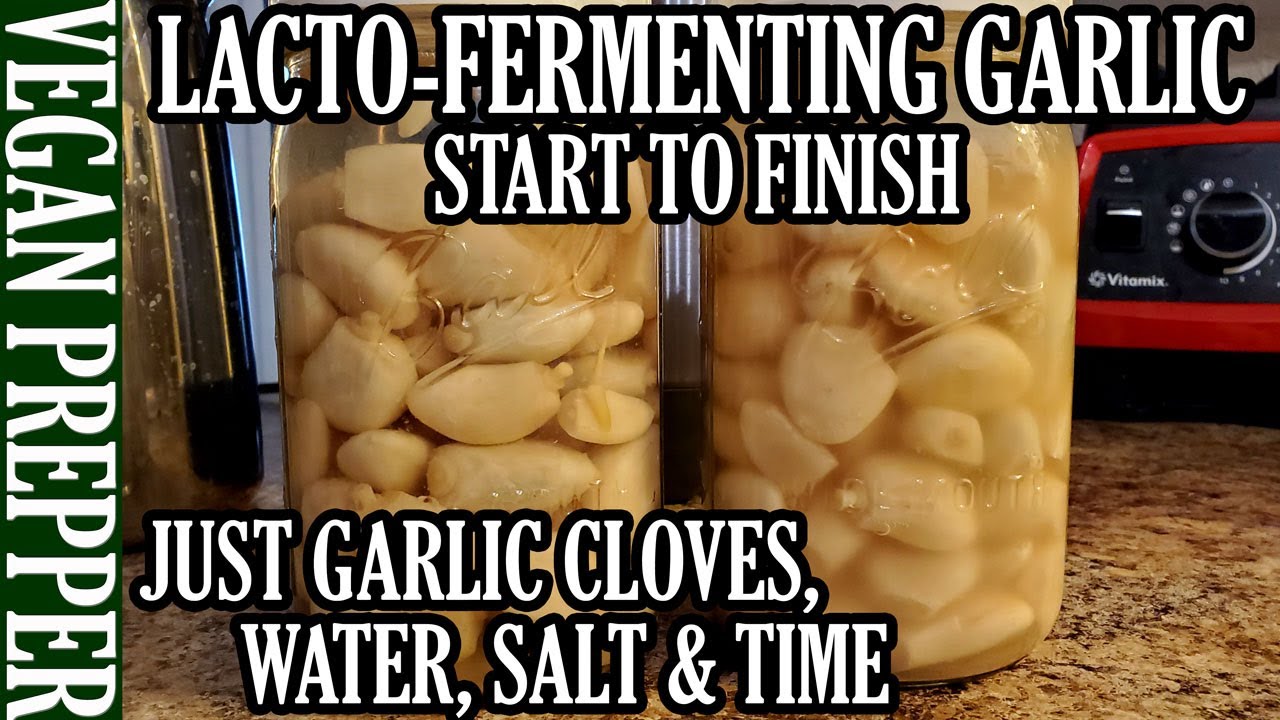 How to Ferment Garlic, Start to Finish, with just Garlic Cloves, Water, Salt & Time