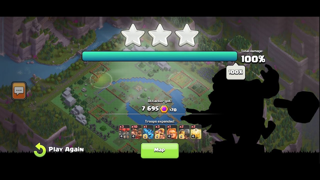 Getting it done again!! Wizard Valley (DH4) One Shot 3 Star attack!! Super Easy!!