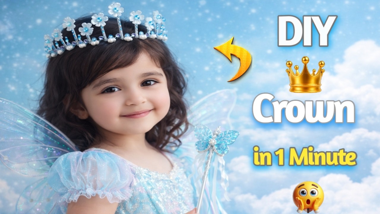 DIY Crown 👑 | Easy Beaded Hair Accessory Tutorial | Flower Tiara Making