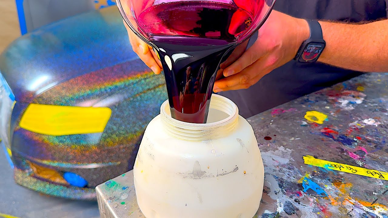 Spraying Wild Cherry Candy Over Holographic Rainbow SuperFlake