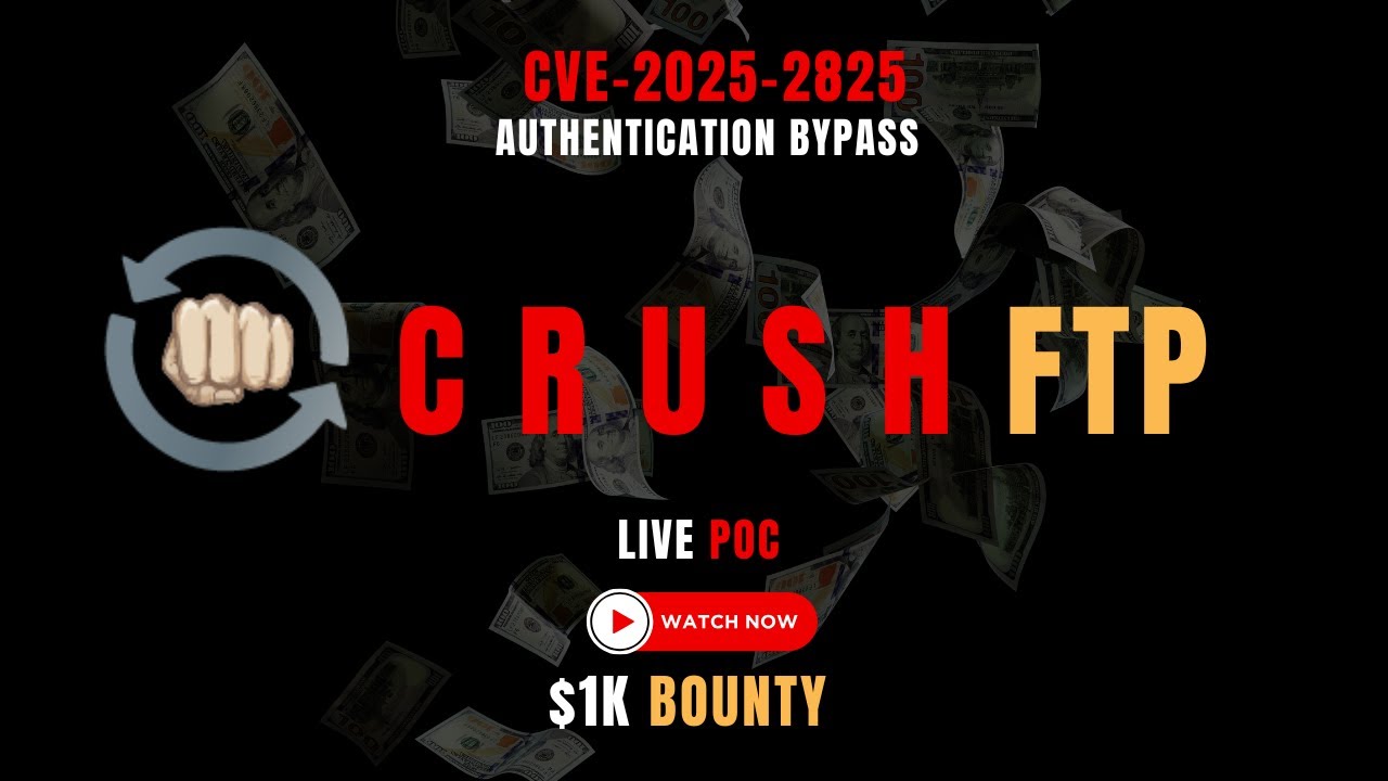CVE-2025-2825 CrushFTP | Authentication Bypass Vulnerability POC | Private Program | Live $1k Bounty