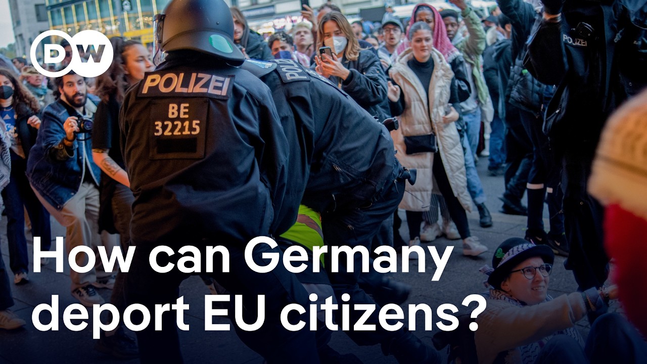 Germany to deport EU and US citizens for pro-Palestinian  protest | DW News