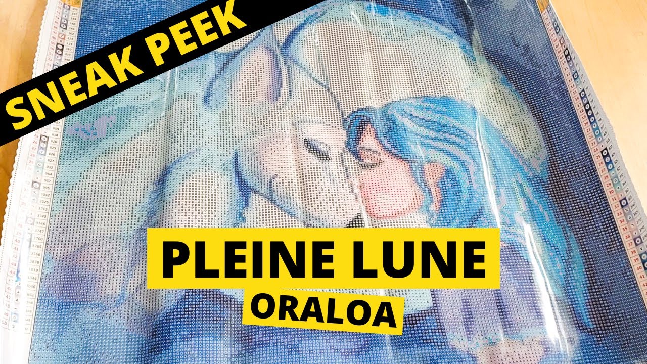 WHAT IS ON HER FACE? | Oraloa Diamond Painting Kit | Pleine Lune by Laure Phelipon