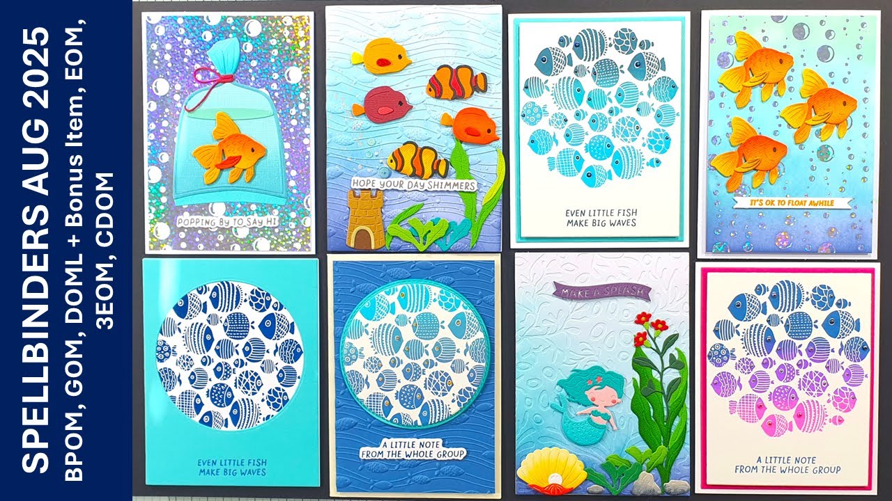 Spellbinders Clubkits August 2025 - BPOM, GOM, DOML, Bonus Item, EOM, 3EOM, CDOM