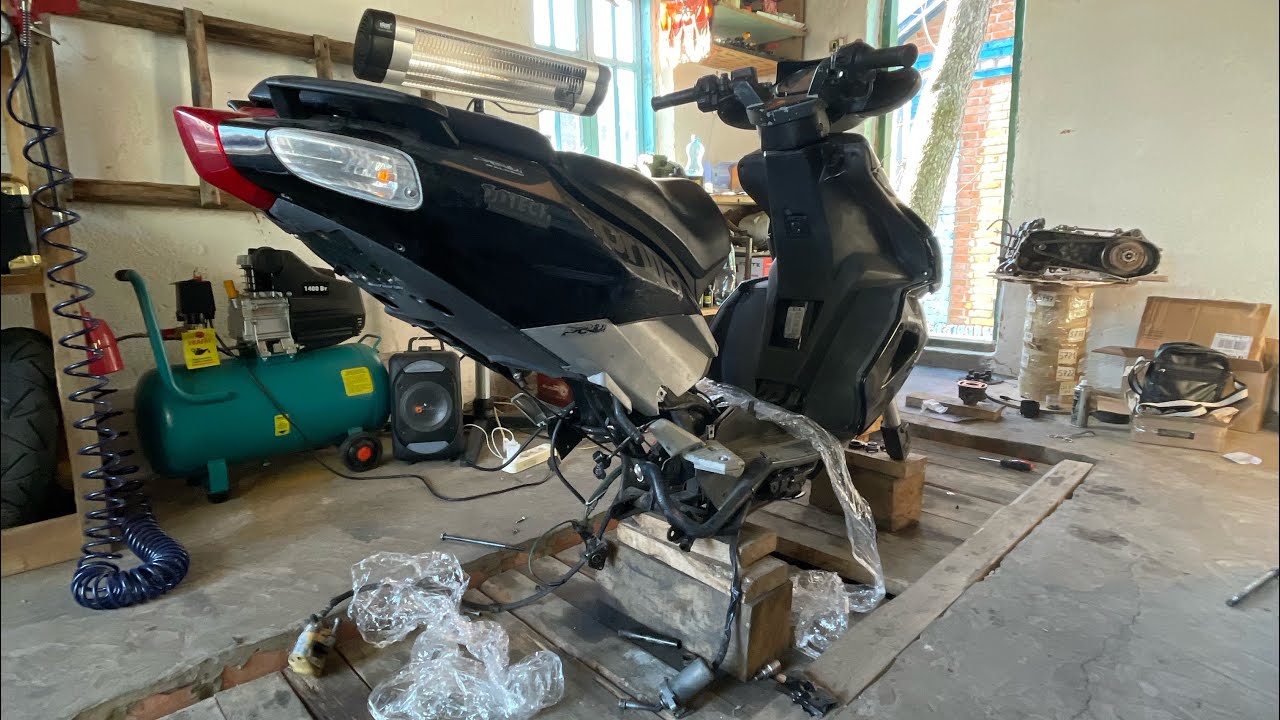 Aprilia SR 50R ПОЧАТОК РОБОТИ, ЗАМІНА РЕДУКТОРА Hiper 2
