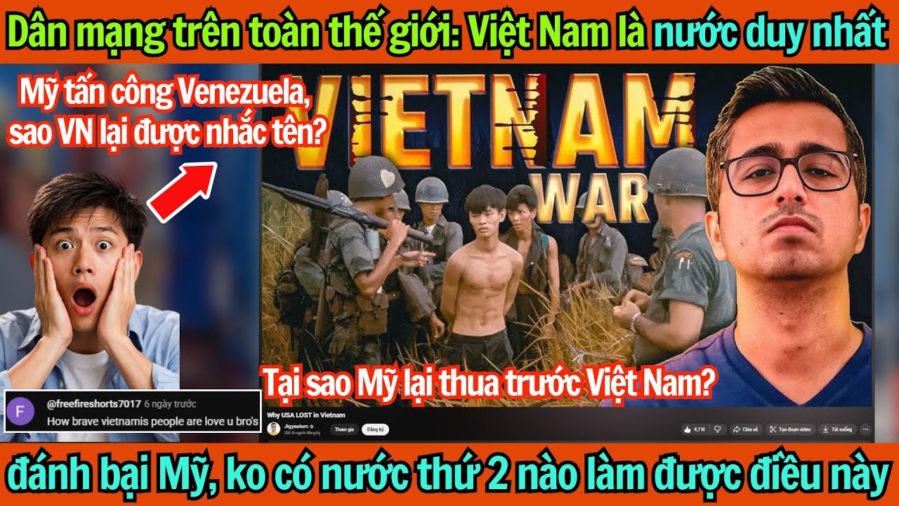Dân mạng trên toàn thế giới: VN là nước duy nhất đánh bại Mỹ, không có nước thứ 2 làm được điều này