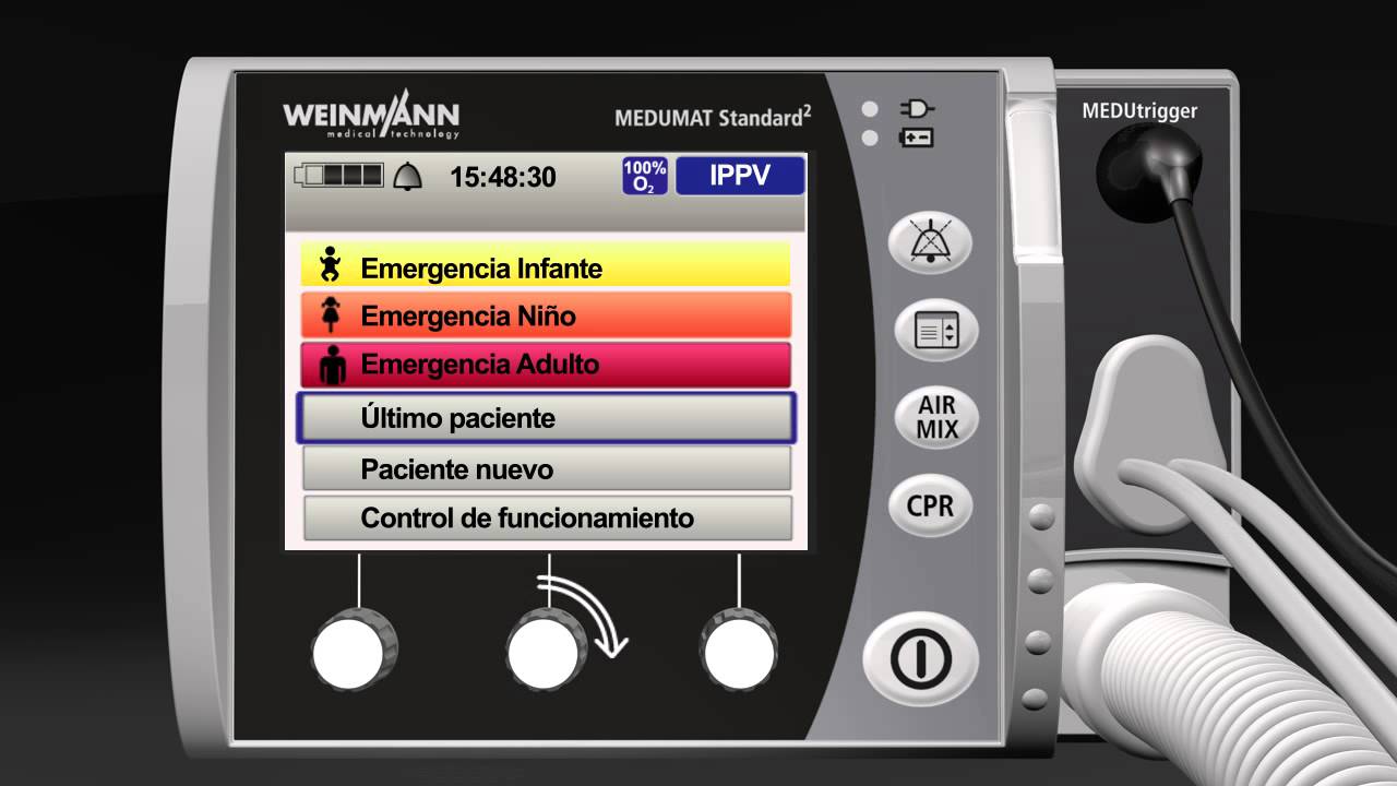 MEDUMAT Standard² Animación de entrenamiento: Cómo usar el respirador