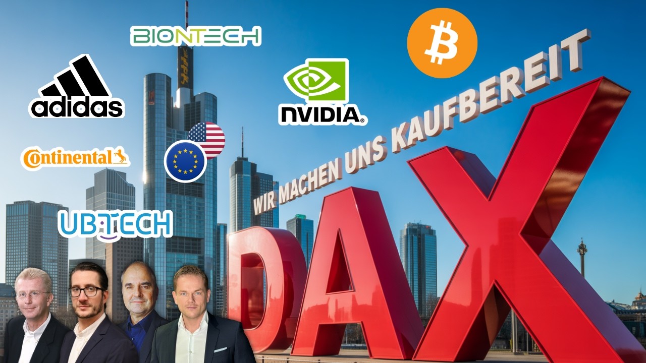 DAX wackelt &ndash; Kaufchancen? Bitcoin, Adidas, UBTECH, EURUSD, Nvidia, Infineon, Allianz, Nikkei, KOSPI