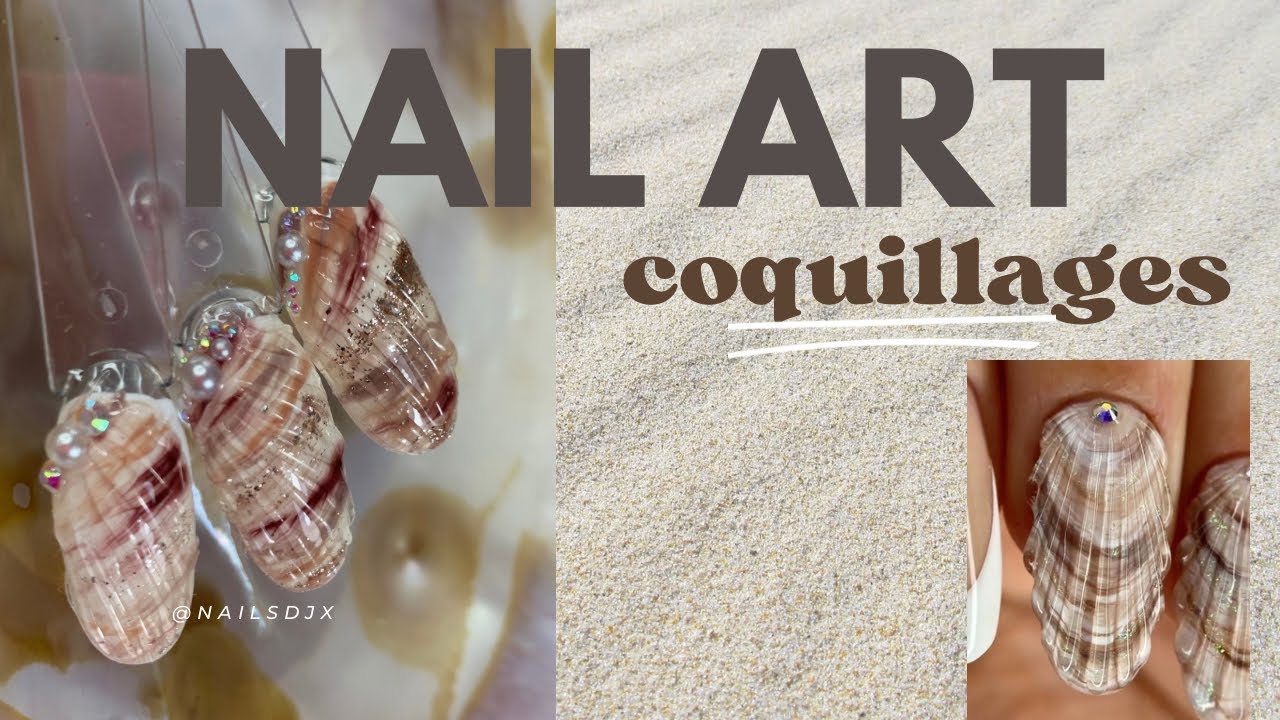 Tuto nail art coquillage 3D 🐚