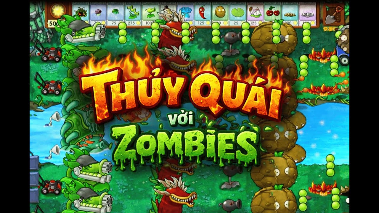 Thực vật và Zombies--PvZ---Quái vật dưới nước với 9999 con Zombies