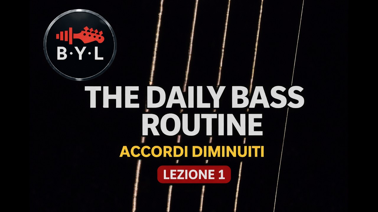 🎸 The Daily Bass Routine – Accordi Diminuiti, Quadriadi e Sostituzioni di Dominante (Ex.1)