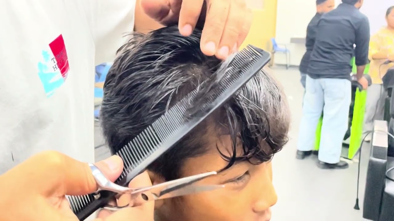 Haircut done by student #hairstyle #students #hair #study #salon #barbershop #haircolor #hairstudio 