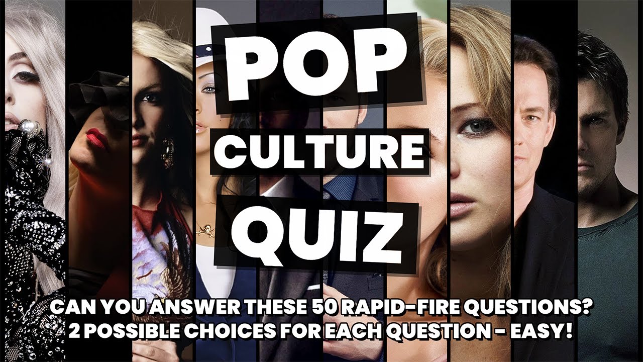 RAPID FIRE Pop Culture Entertainment Trivia Quiz : 50 Quick Questions