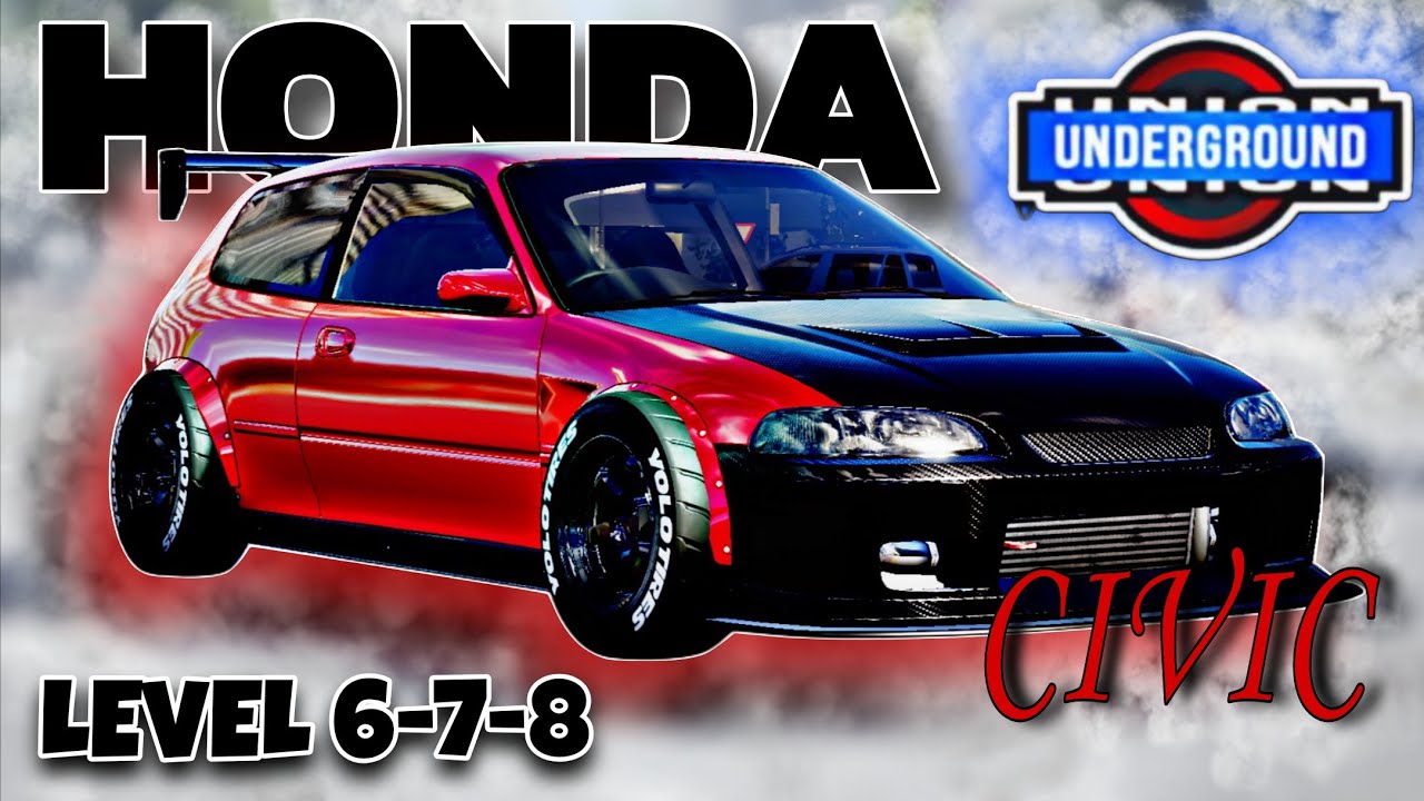 Honda Civic C1 DESTROYS Underground Levels 6–8 | CarX Street