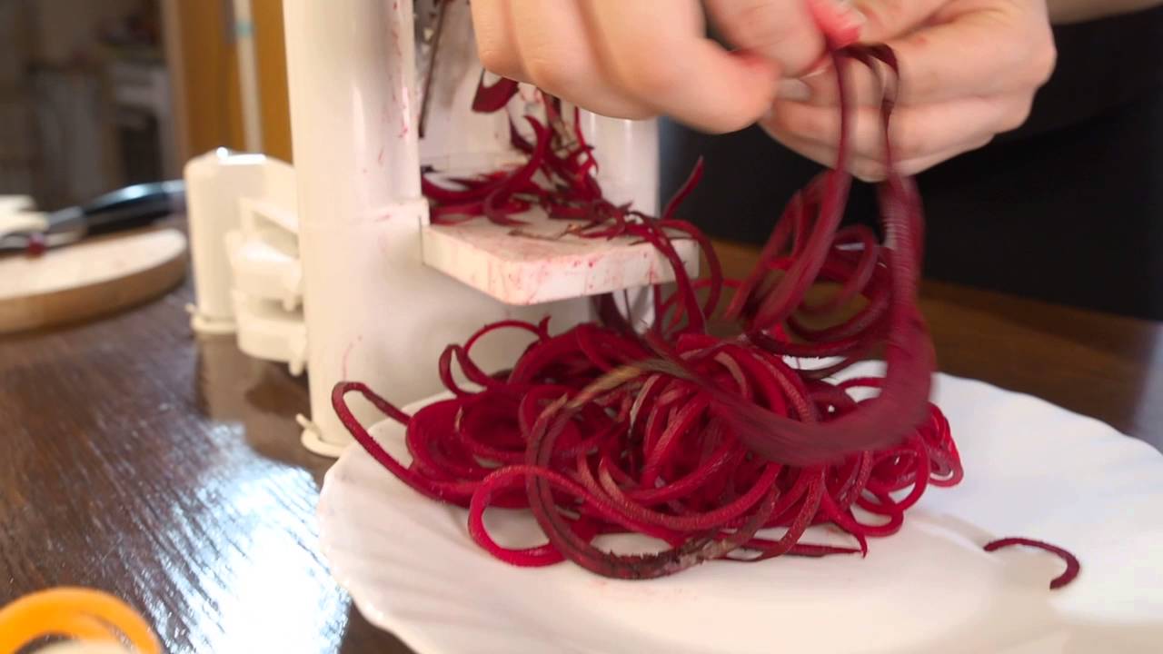 Spiralizer Tri-Blade Vegetable Spiral Slicer, Strongest-Heaviest, Best Veggie Pasta Spaghetti Maker