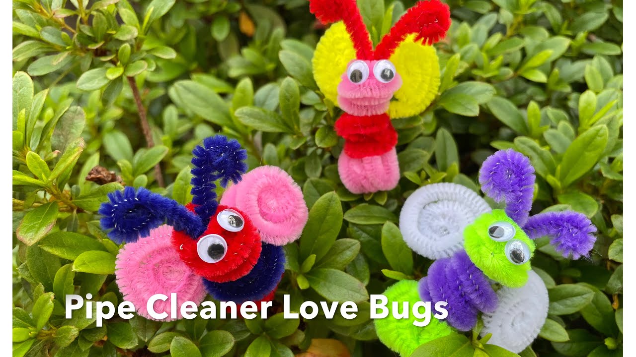 Pipe Cleaner Valentine Love Bugs Craft