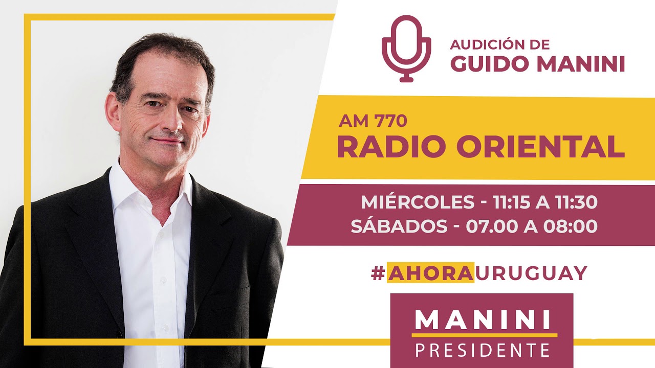 Audici&oacute;n radial Guido Manini R&iacute;os 15 de mayo.