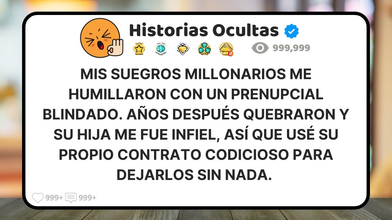 Mis Suegros Me Obligaron A Firmar Un Acuerdo Cruel. Quebraron, Ella Me Engañó Y Usé Su Contrato