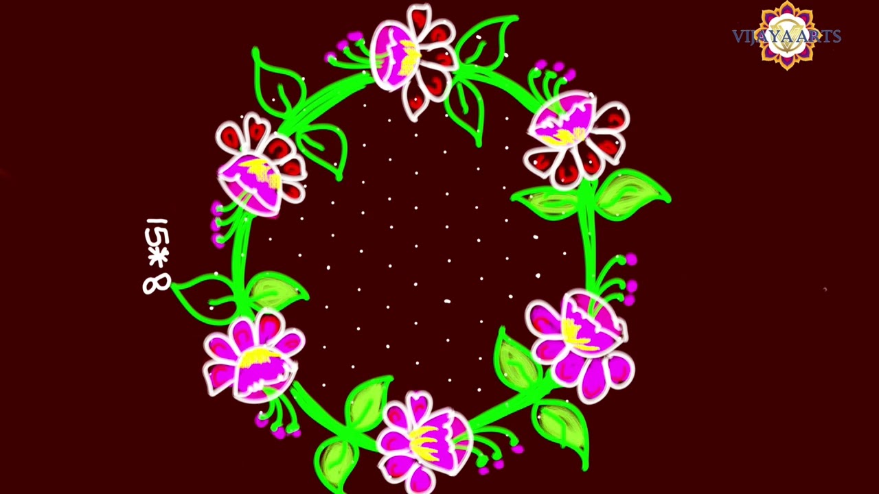 Shivratri special (15×8) dots new simple and easy  daily rangoli |🌸🌺🌻🌹🌷🌼💐🍃🍀🐠🦚🦆🦋🐤🌿🌞🦜🌴🍂🌞🍁🌻🥀🐦🦢🐇 rangoli