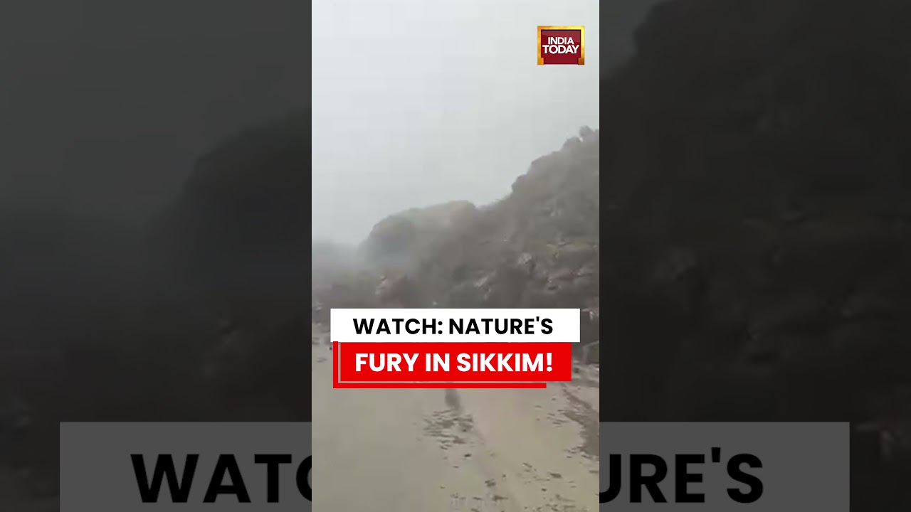 VIRAL VIDEO | Watch Nature&rsquo;s Fury in Sikkim as Massive Landslide Hits Yakla Near Nathula Route