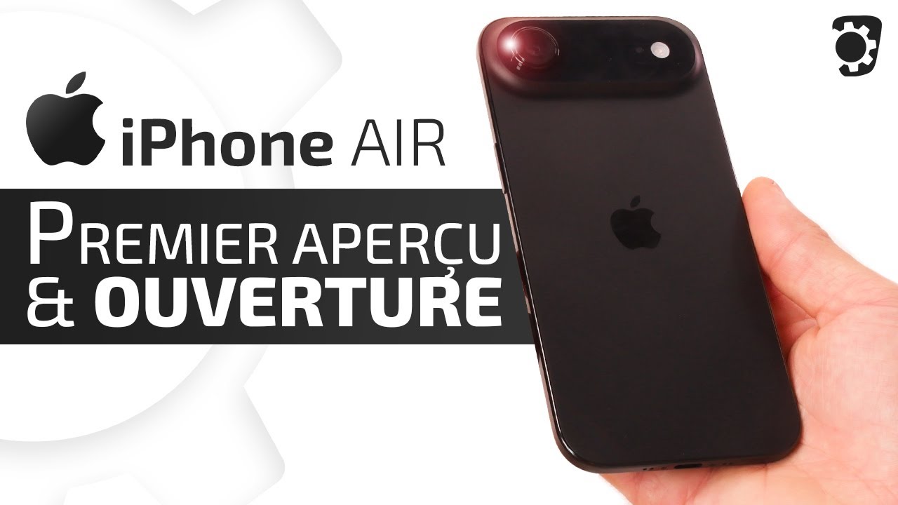 Unboxing, ouverture et premier aperçu de l'iPhone AIR ! | Brico-phone