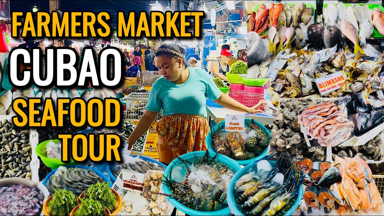 PHILIPPINES FOOD TOUR at FARMERS MARKET CUBAO | Ultimate Seafood Tour in Quezon City Manila!