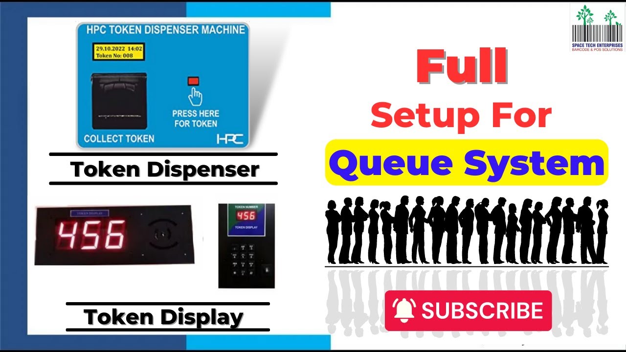 Token Display Token Dispenser Queue Management System Dr. Clinic Pathology Lab Token System Machine
