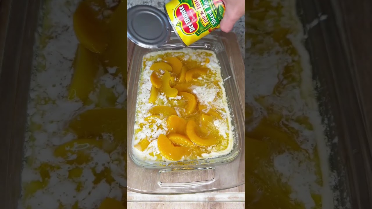 Персиковый коблер в южном стиле!! 🍑🍨