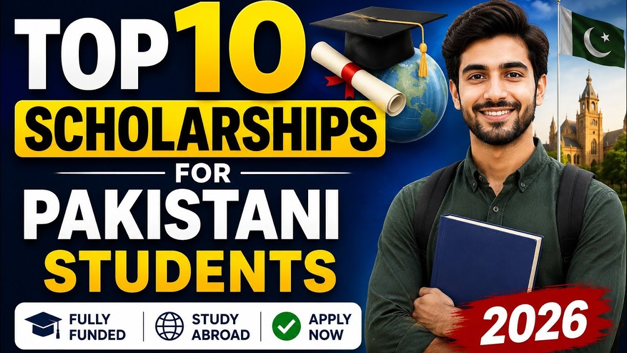Top 10 Scholarships for Pakistani Students 2026 | Fully Funded BS, MS & PhD Scholarships